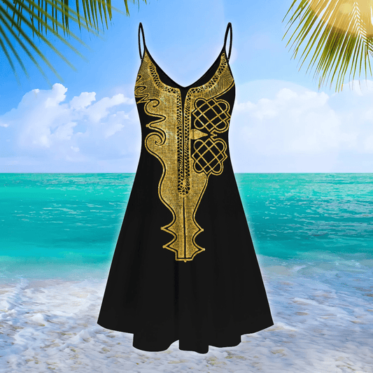 African Culture No 2 Summer Beach Dress