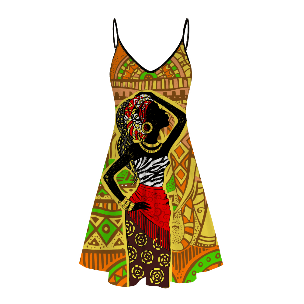 African Culture No 4 Summer Beach Dress