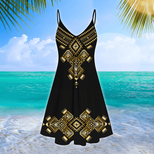 African Culture No 3 Summer Beach Dress