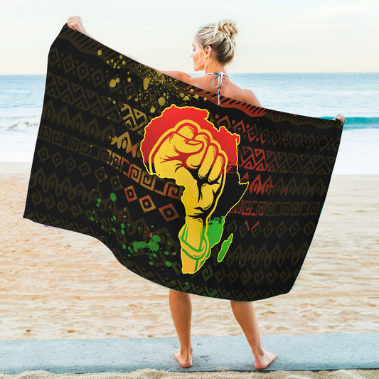 African Girl No 4 Summer Beach Towel NTN07302002