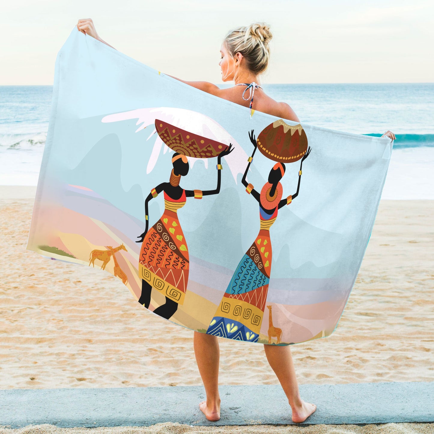 African Girl No 7 Summer Beach Towel NTN10072103