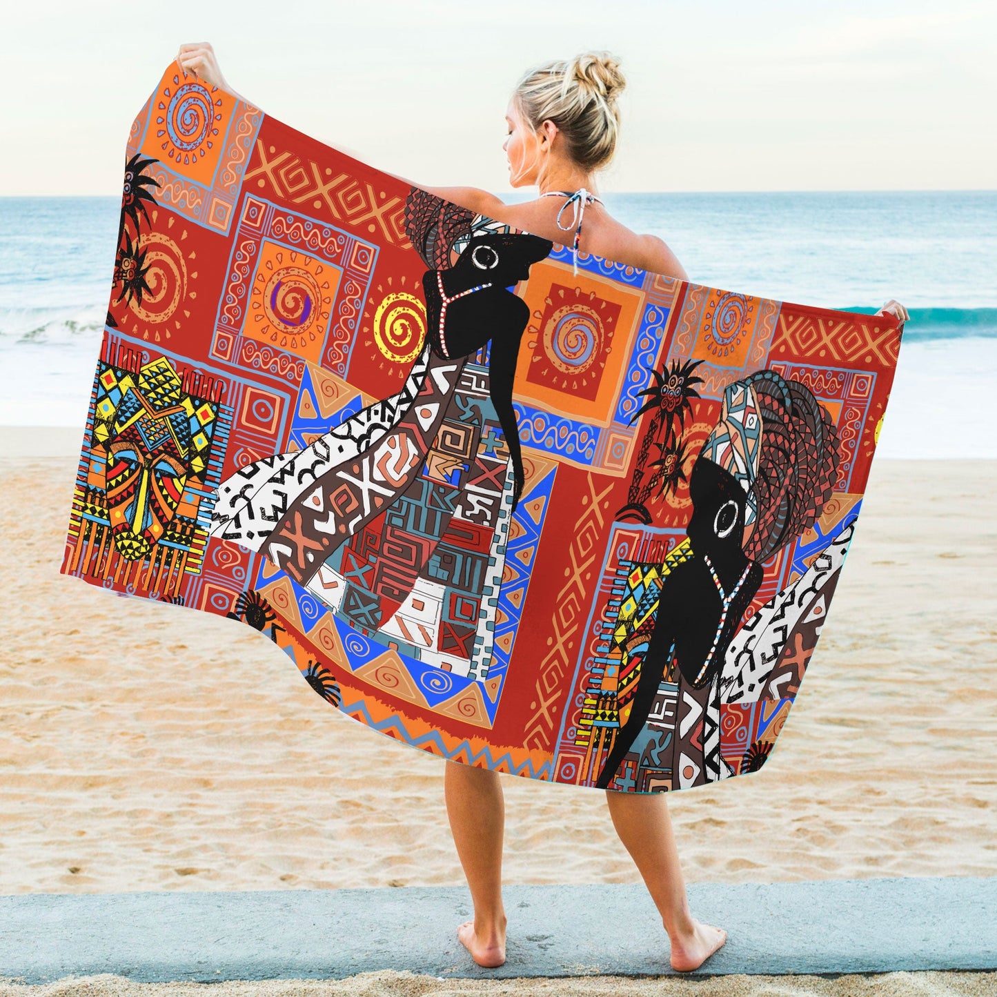 African Girl No 6 Summer Beach Towel NTN10072102