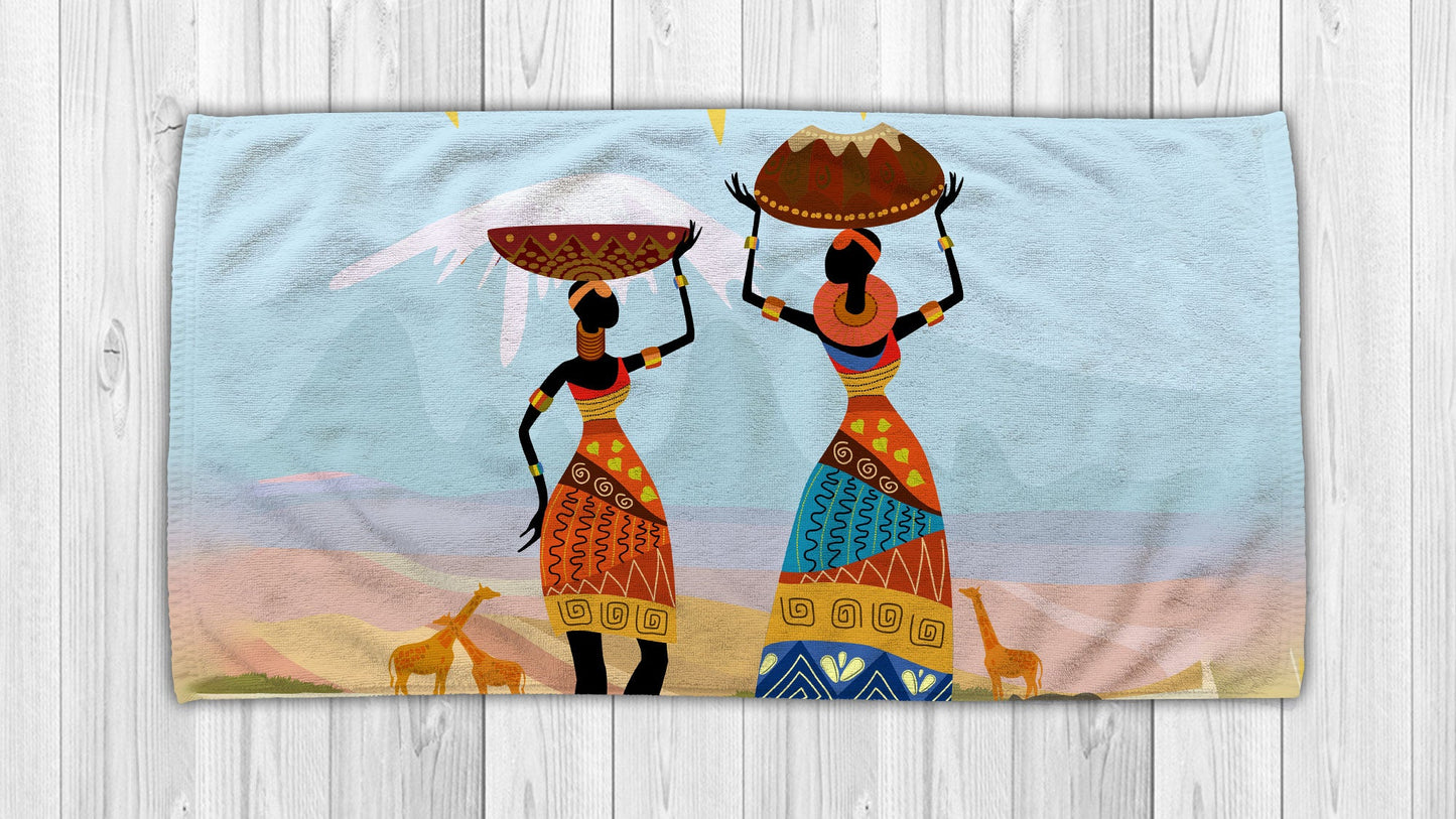 African Girl No 7 Summer Beach Towel NTN10072103