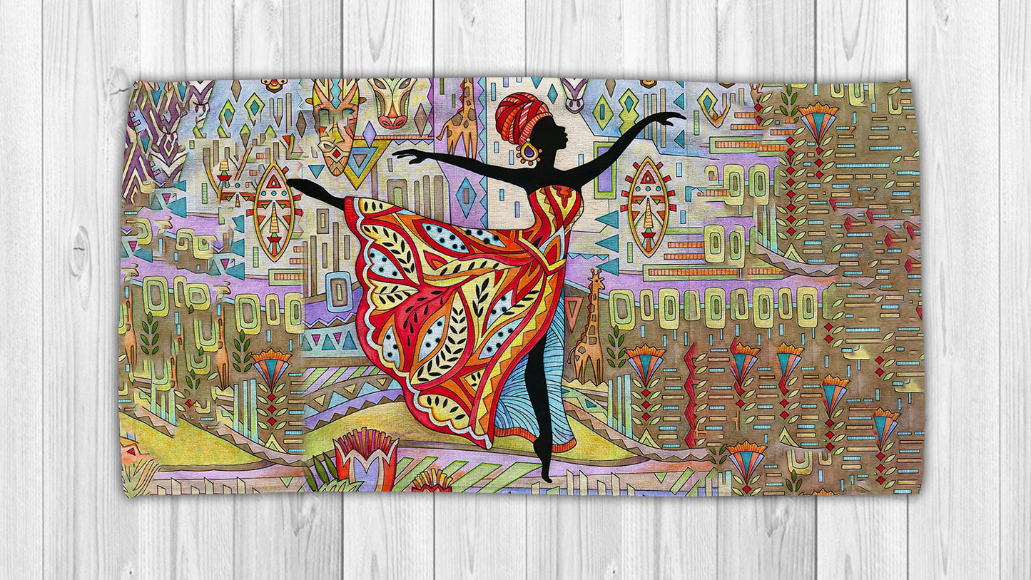 African Girl No 5 Summer Beach Towel NTN10072101