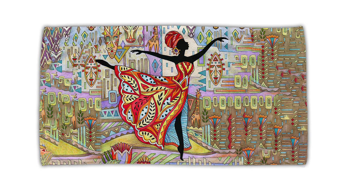 African Girl No 5 Summer Beach Towel NTN10072101