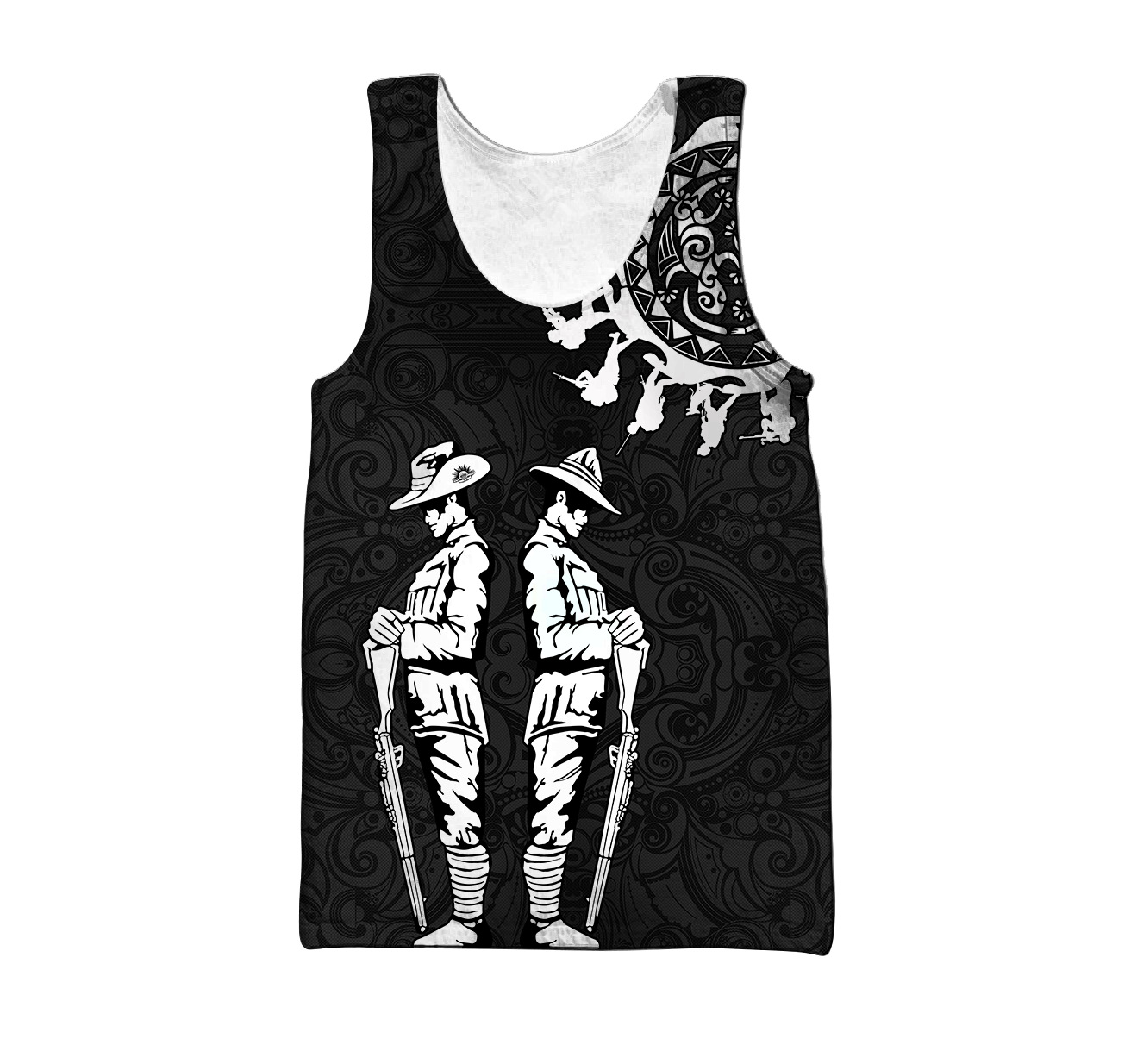 Amazing Polynesian Special Anzac Army Unisex Deluxe Hoodie ML