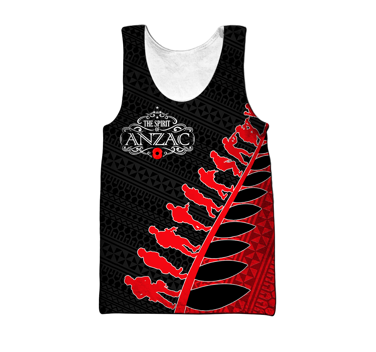 Amazing Polynesian Special Anzac Army Unisex Deluxe Hoodie ML