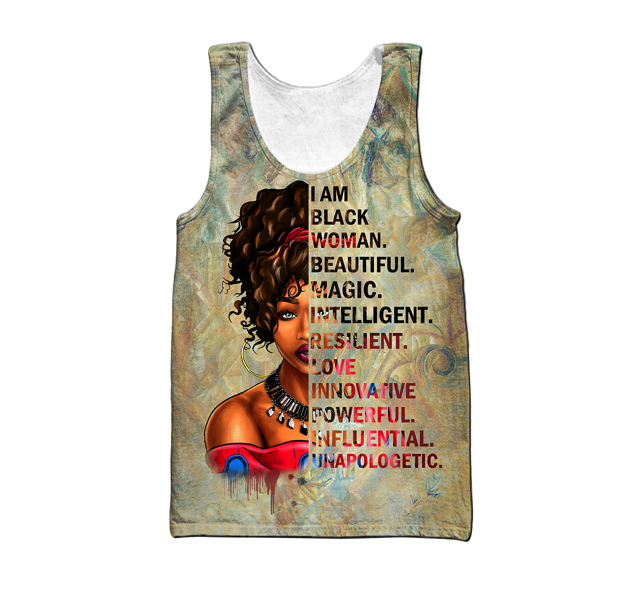 African I Am Black Woman Girl Unisex Deluxe Hoodie ML