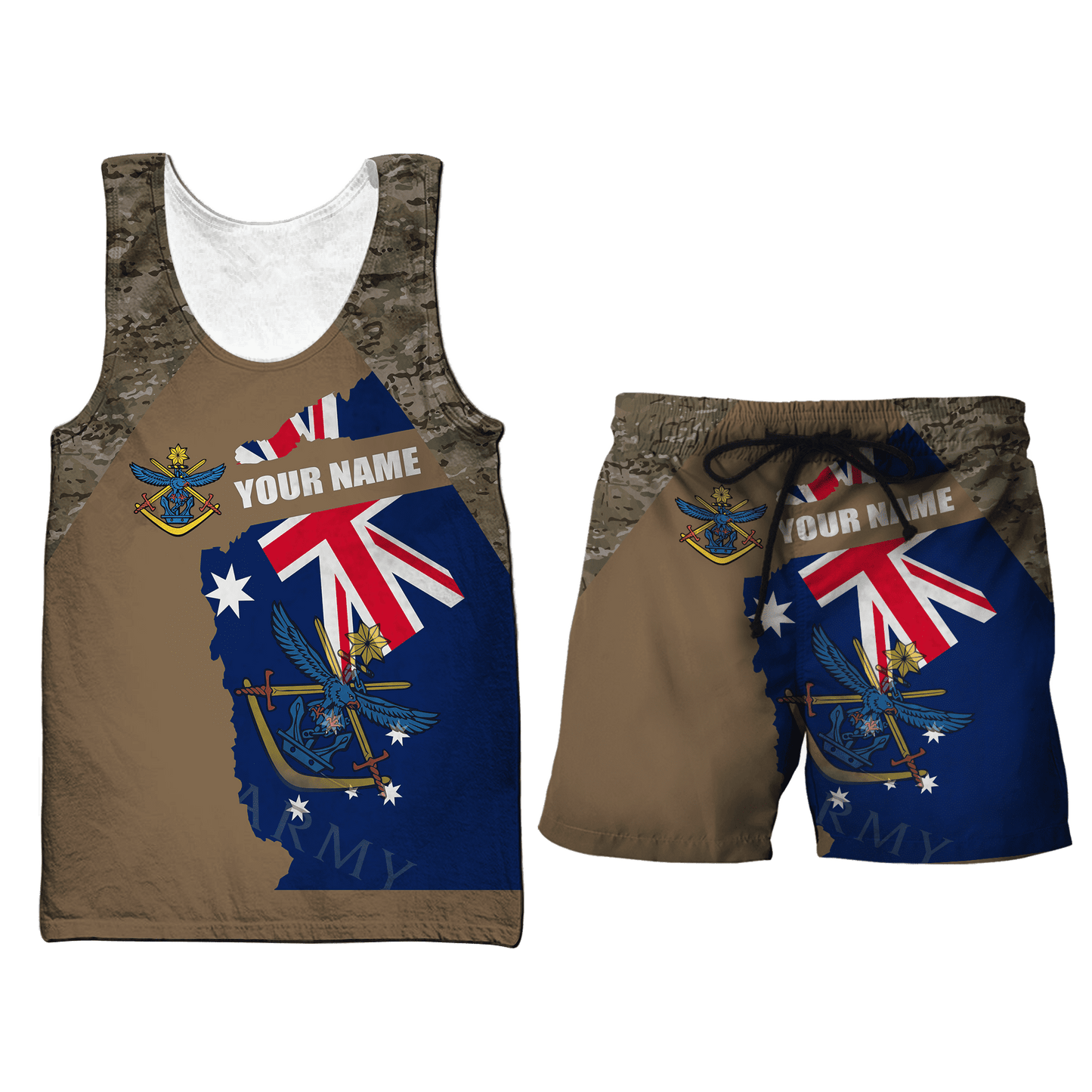 Tmarc Tee Custom name Australia Army Brothers in arms AU 3D print shirts