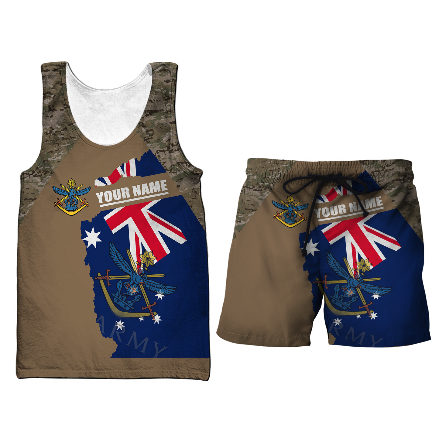 Tmarc Tee Custom name Australia Army Brothers in arms AU 3D print shirts