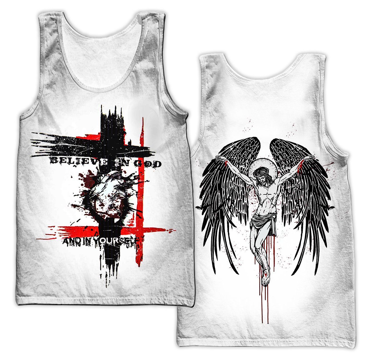 Believe in God and in Yourself Jesus 3D All Over Printed Unisex Shirts