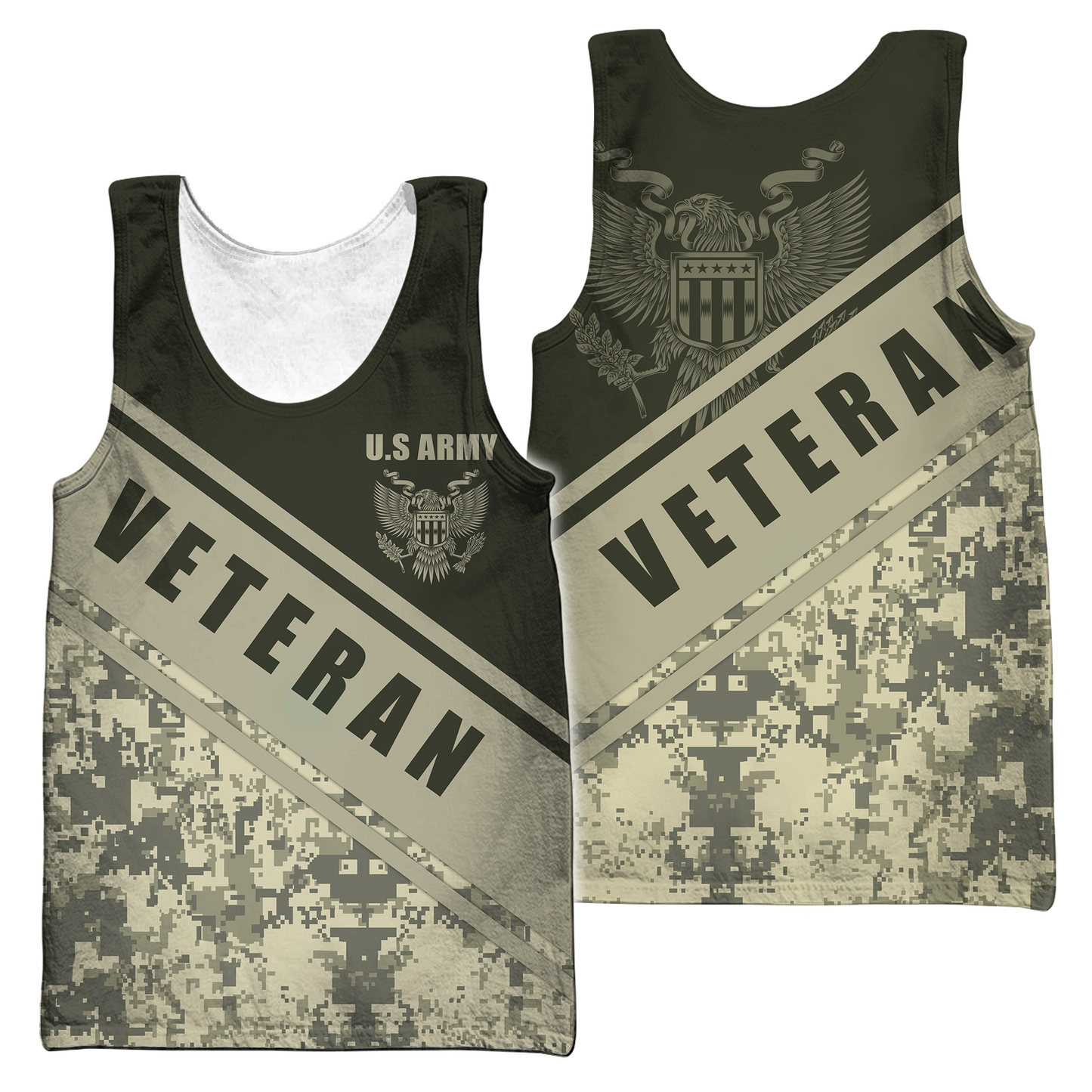 US Army Veteran 3D All Over Printed Shirts