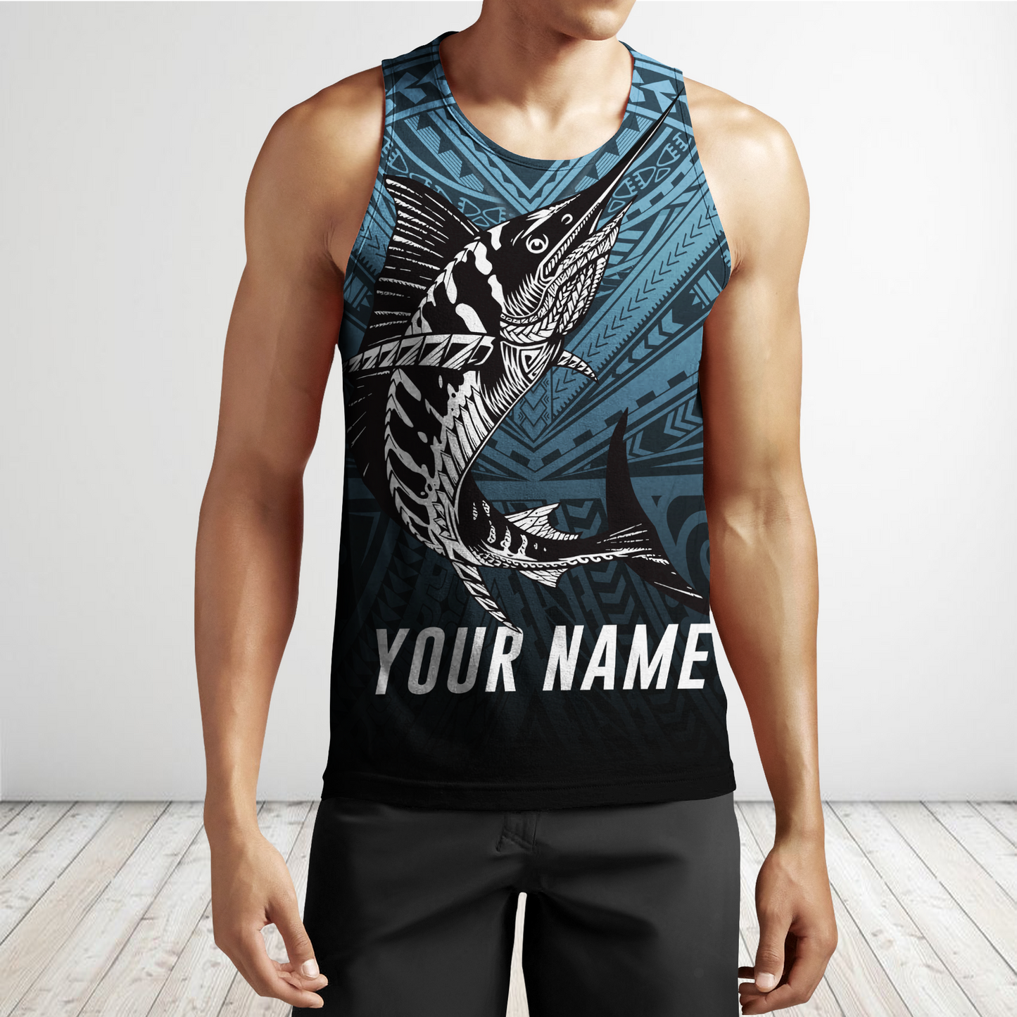 Amazing Polynesian Mahi Mahi Go Fishing Unisex Personalized Deluxe Hoodie ML