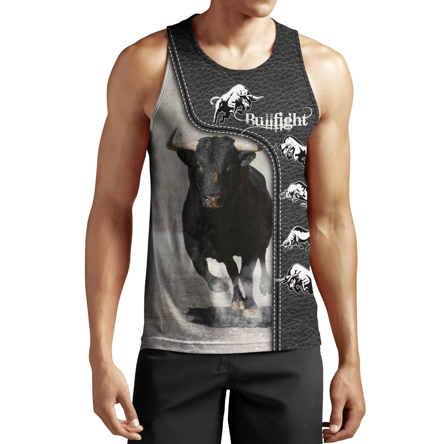Bullfight Persionalized Your Name 3D All Over Printed Shirts