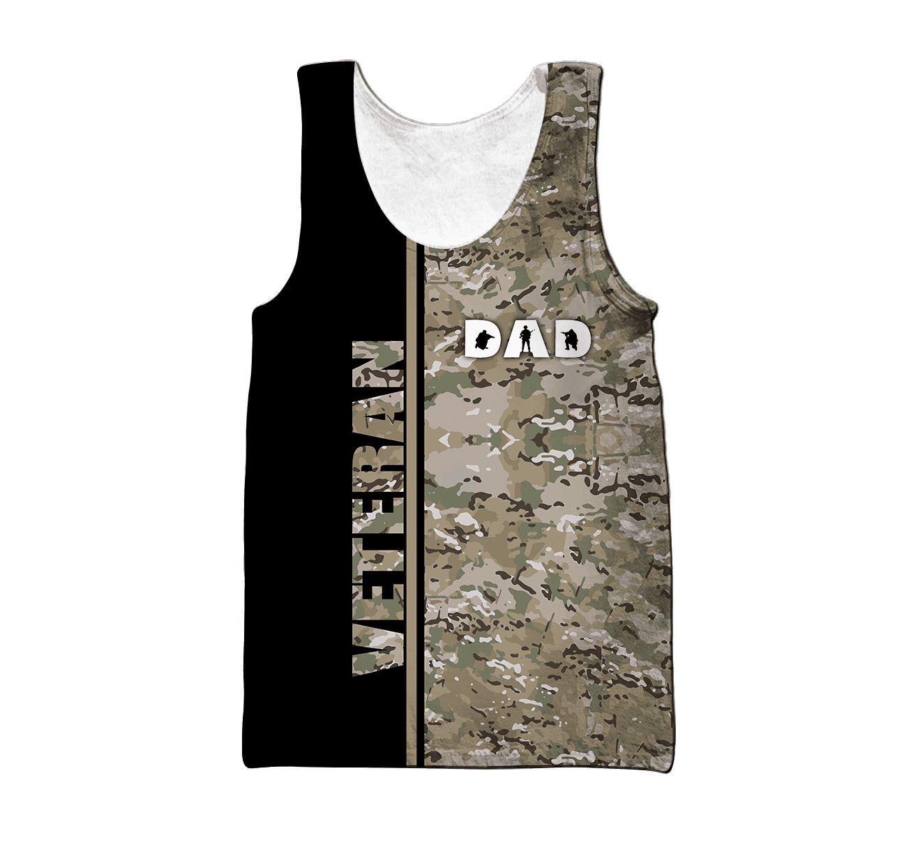 US Veteran Dad Camo 3d printed shirts Proud Military
