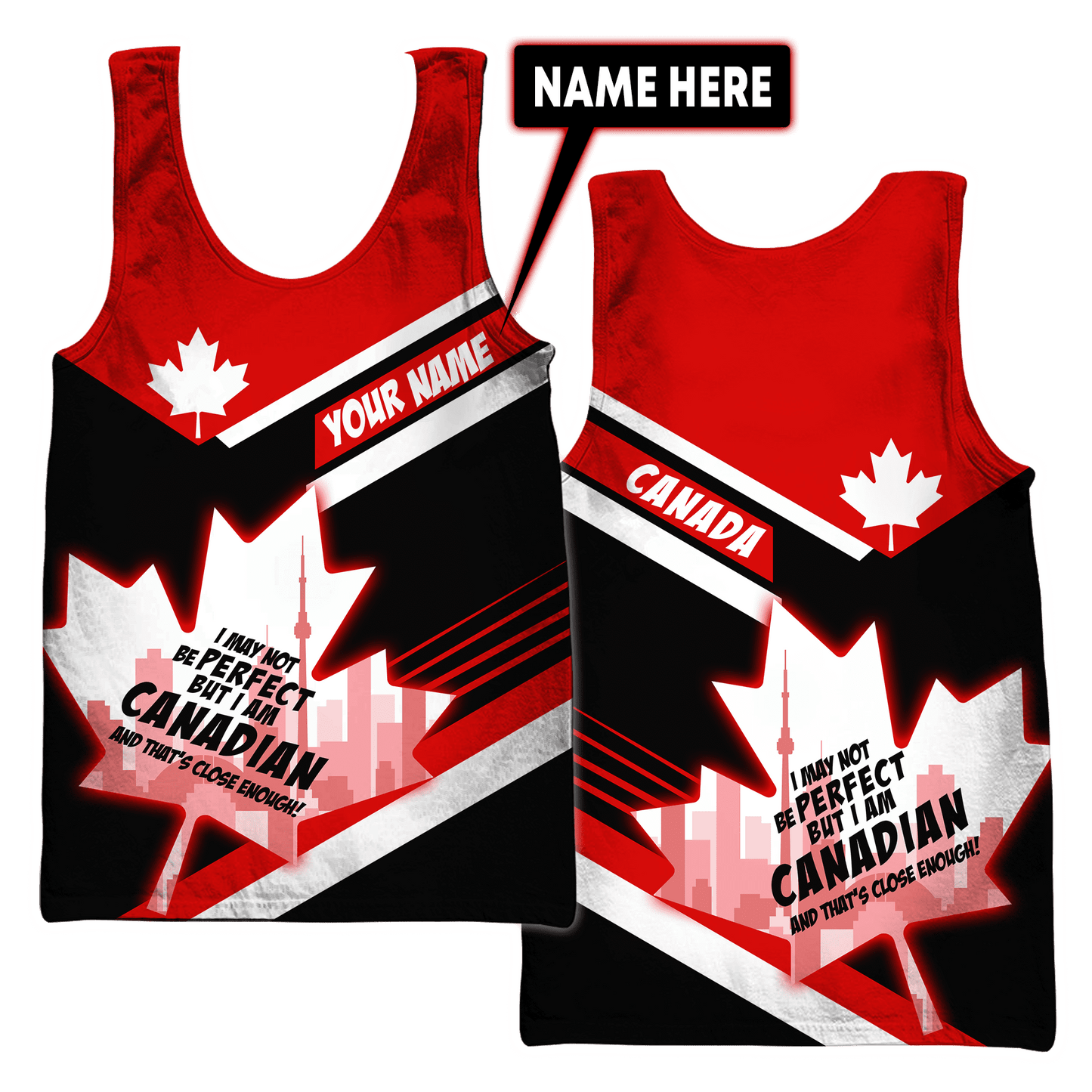 Canada Day No29 Personalized Name Pullover Premium Unisex Hoodie