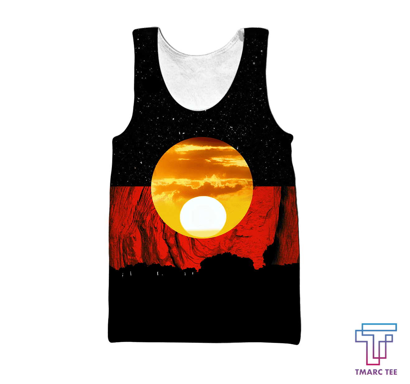 Tmarc Tee Australia Koori Kangaroo Aboriginal Flag™ All Over Print Hoodies HC