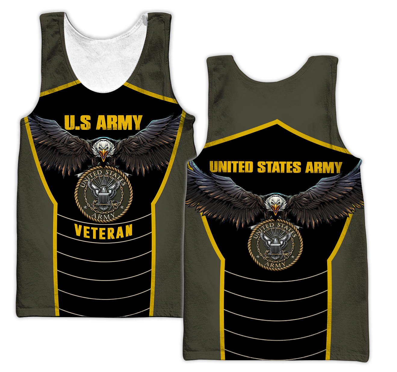 U.S Army veteran Eagle Pride design 3d print shirts Proud Military