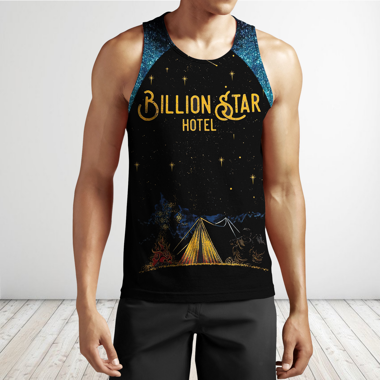 Camping 3D All Over Printed Unisex Shirts Billion Star Hotel