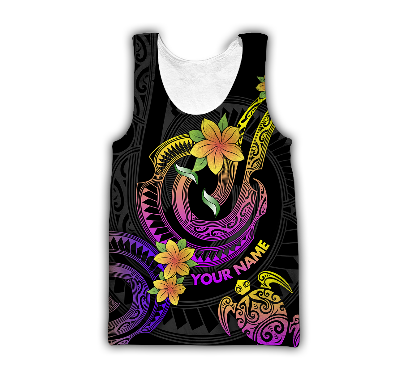 Amazing Polynesian Frangipani Flower Unisex Personalized Deluxe Hoodie ML
