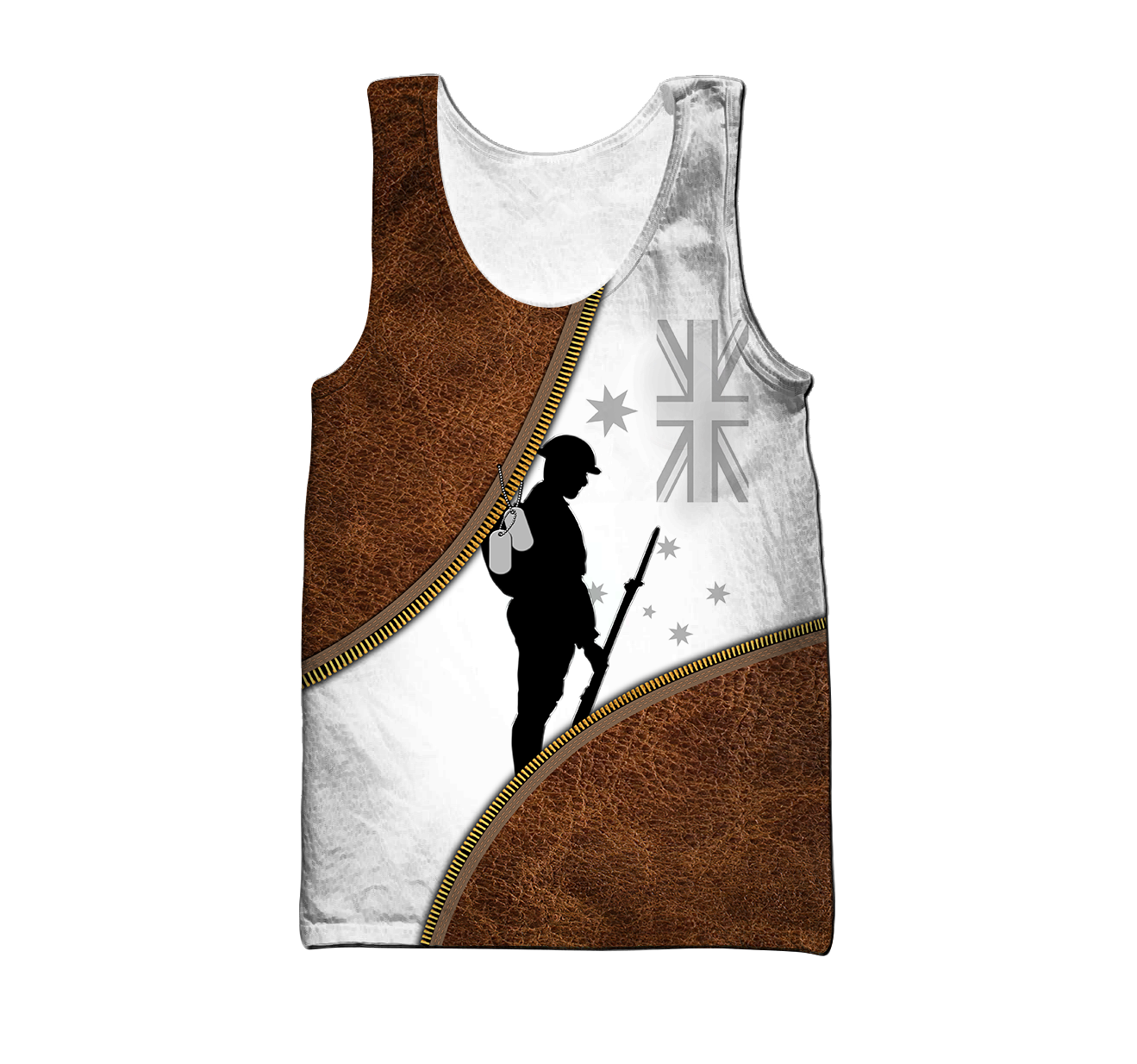 Tmarc Tee Custom name Remembrance Australia Soldier 3D print zip pattern shirts