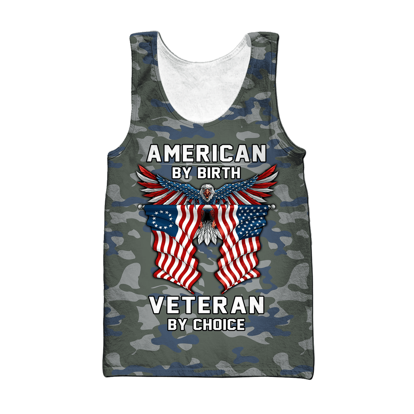 American By Birth Veteran By Choice 3D All Over Printed Hoodie