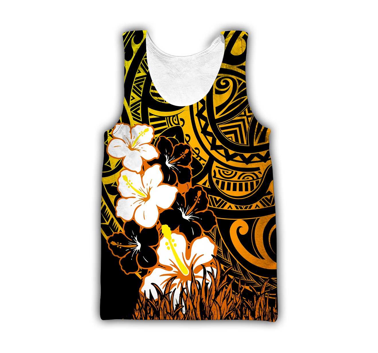 Amazing Polynesian Hibiscus And Tattoo Hawaii Style Unisex Deluxe Hoodie ML