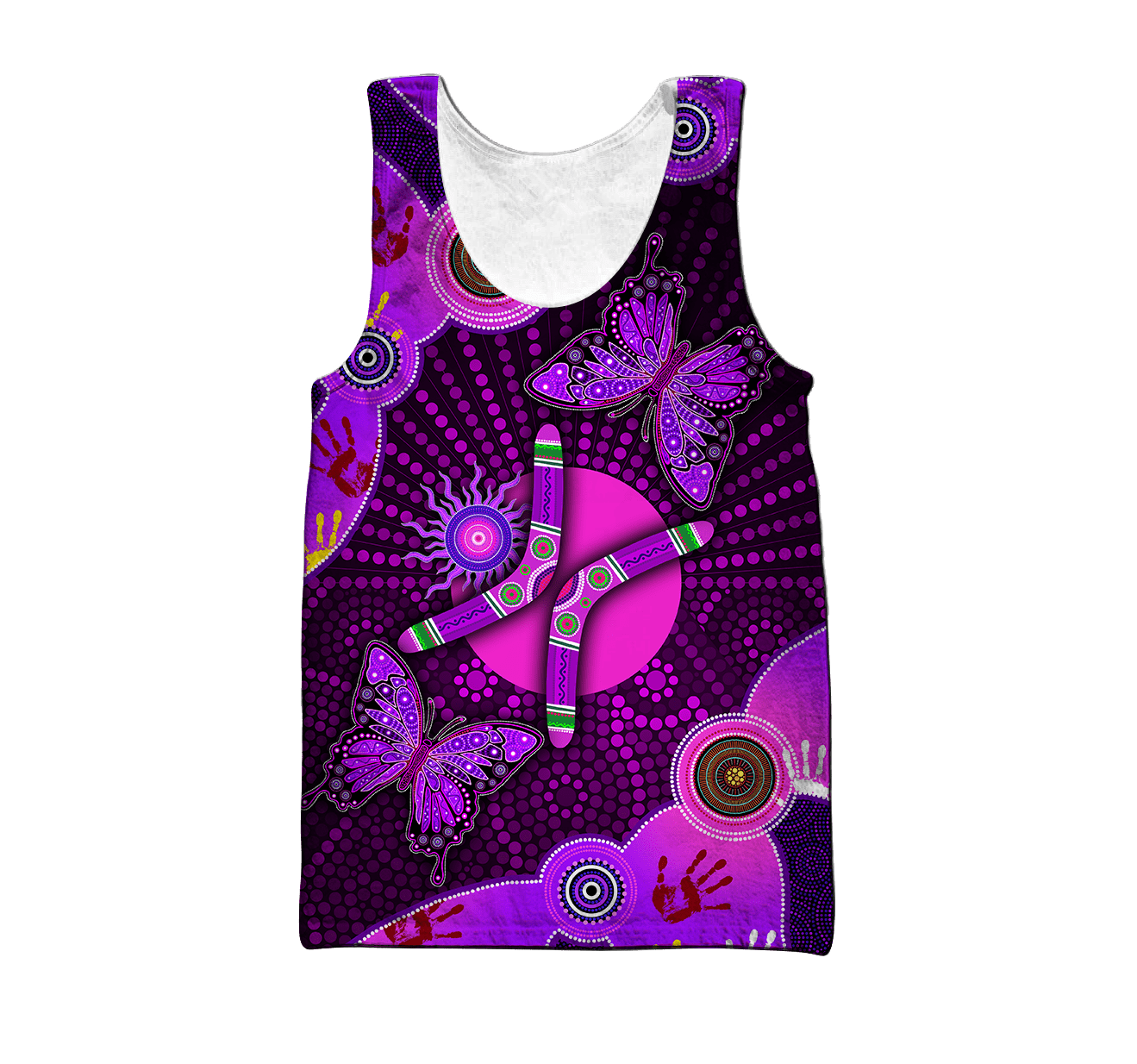 Aboriginal Naidoc Week 2021 Purple Butterflies 3D All Over Printed Shirts