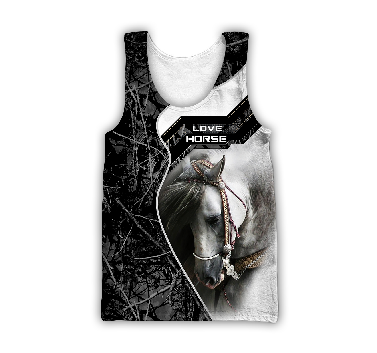 Beautiful White Horse 3D All Over Printed Shirts For Men And Women TR1911202CL