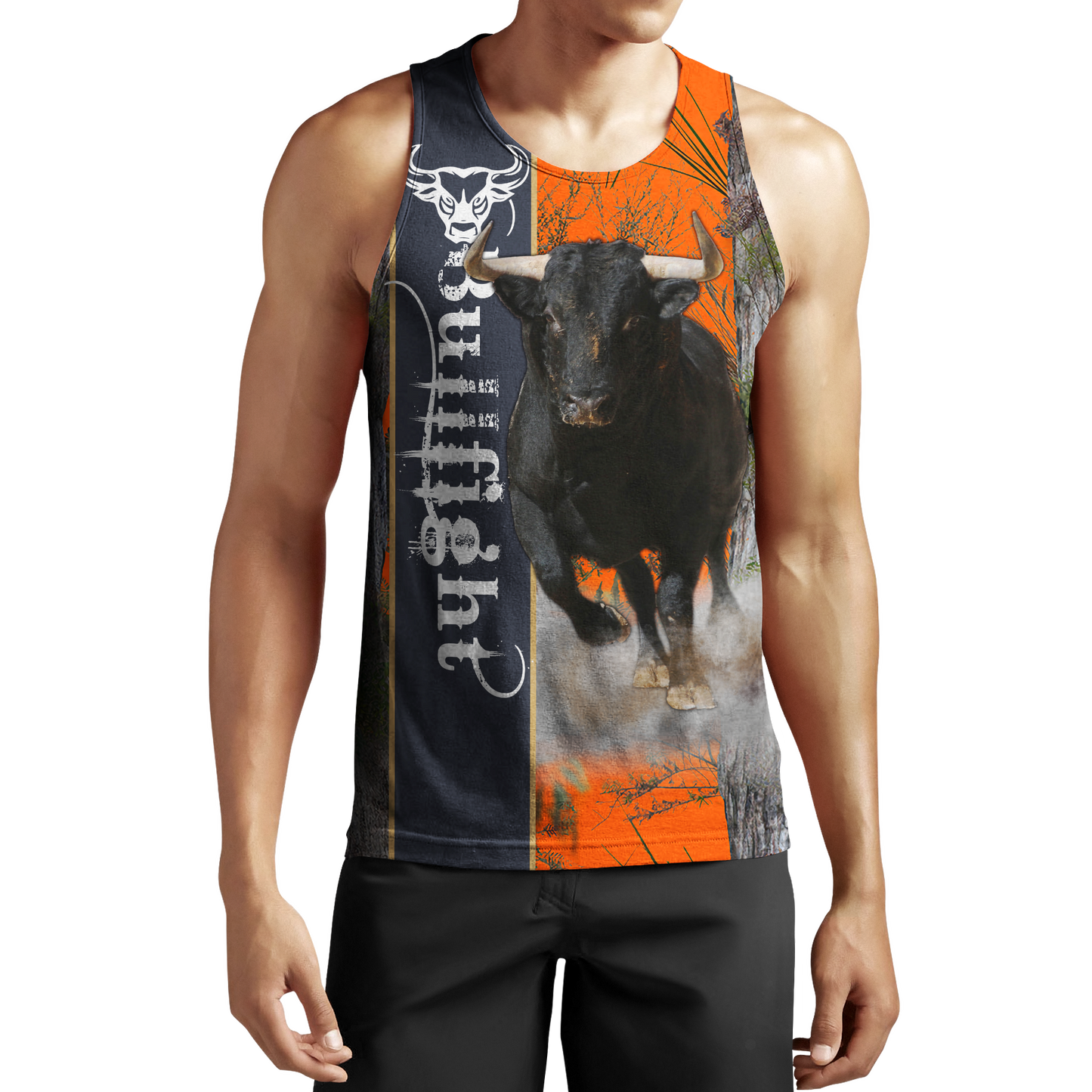 Bullfight Persionalized Name 3D All Over Printed Shirts