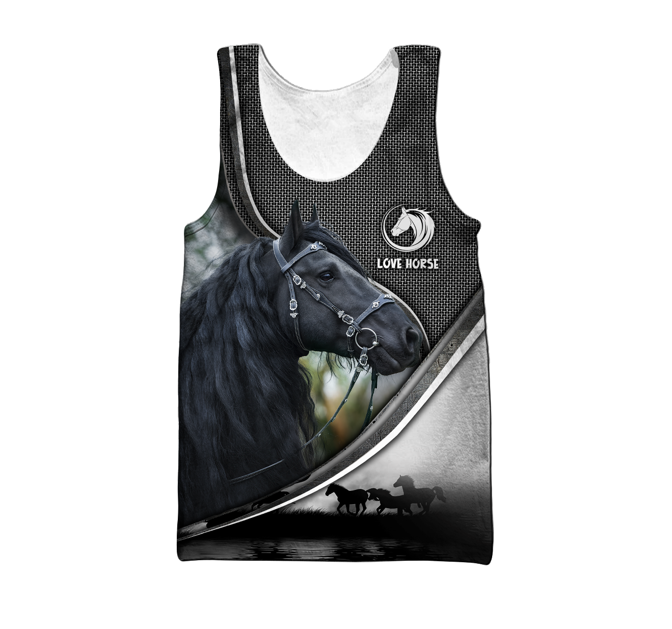 Beautiful Friesian Horse 3D All Over Printed Hoodie For Men And Women VP19112002
