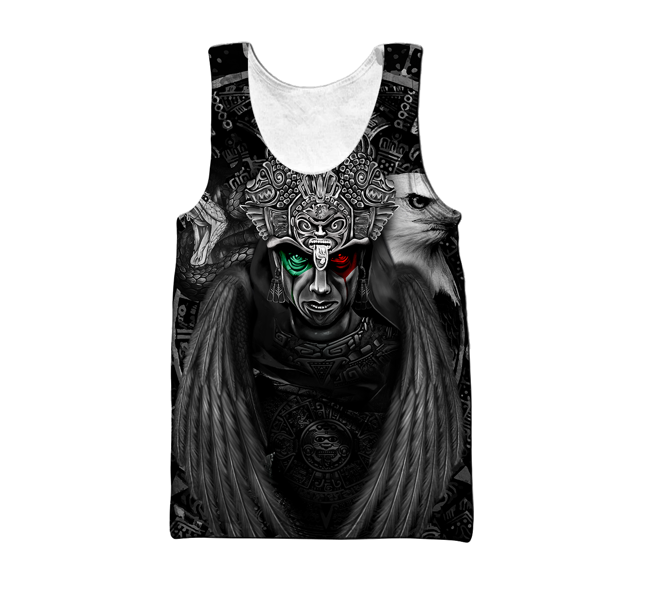 Aztec Warrior 3D All Over Printed Shirts For Men And Women