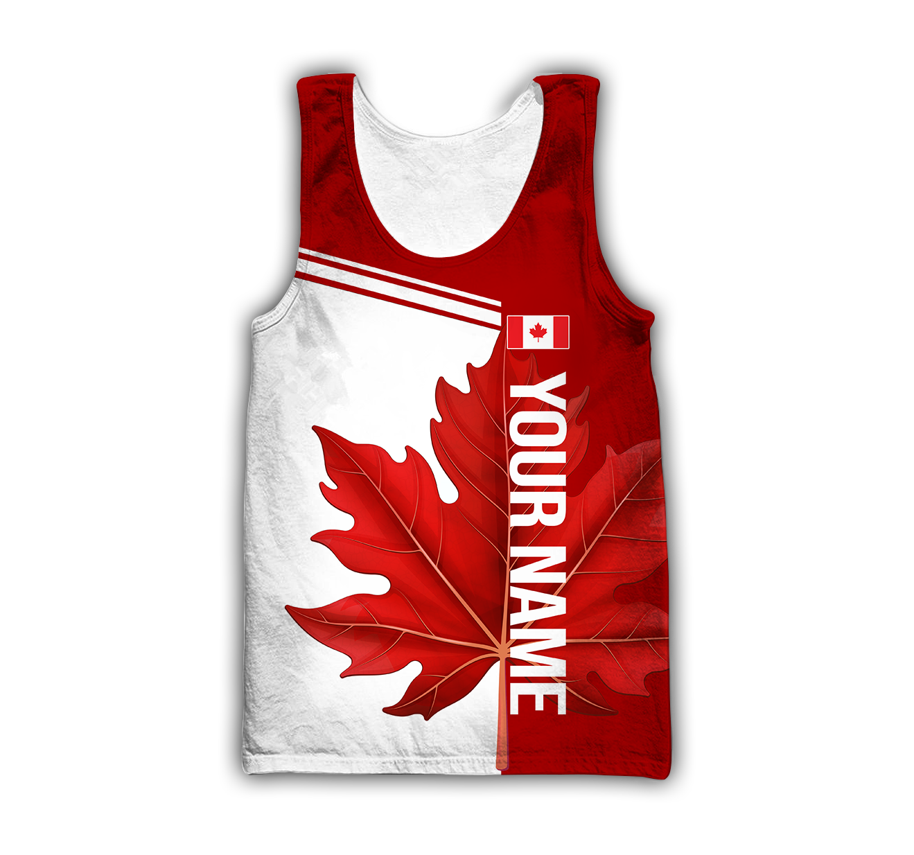 Canada Day No24 Personalized Maple Leaf Pullover Premium Unisex Hoodie