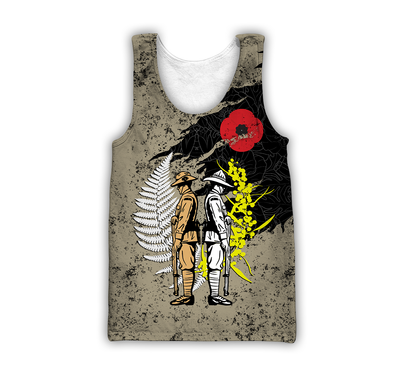 Tmarc Tee Anzac day in my heart Australia and Kiwi 3D print shirt