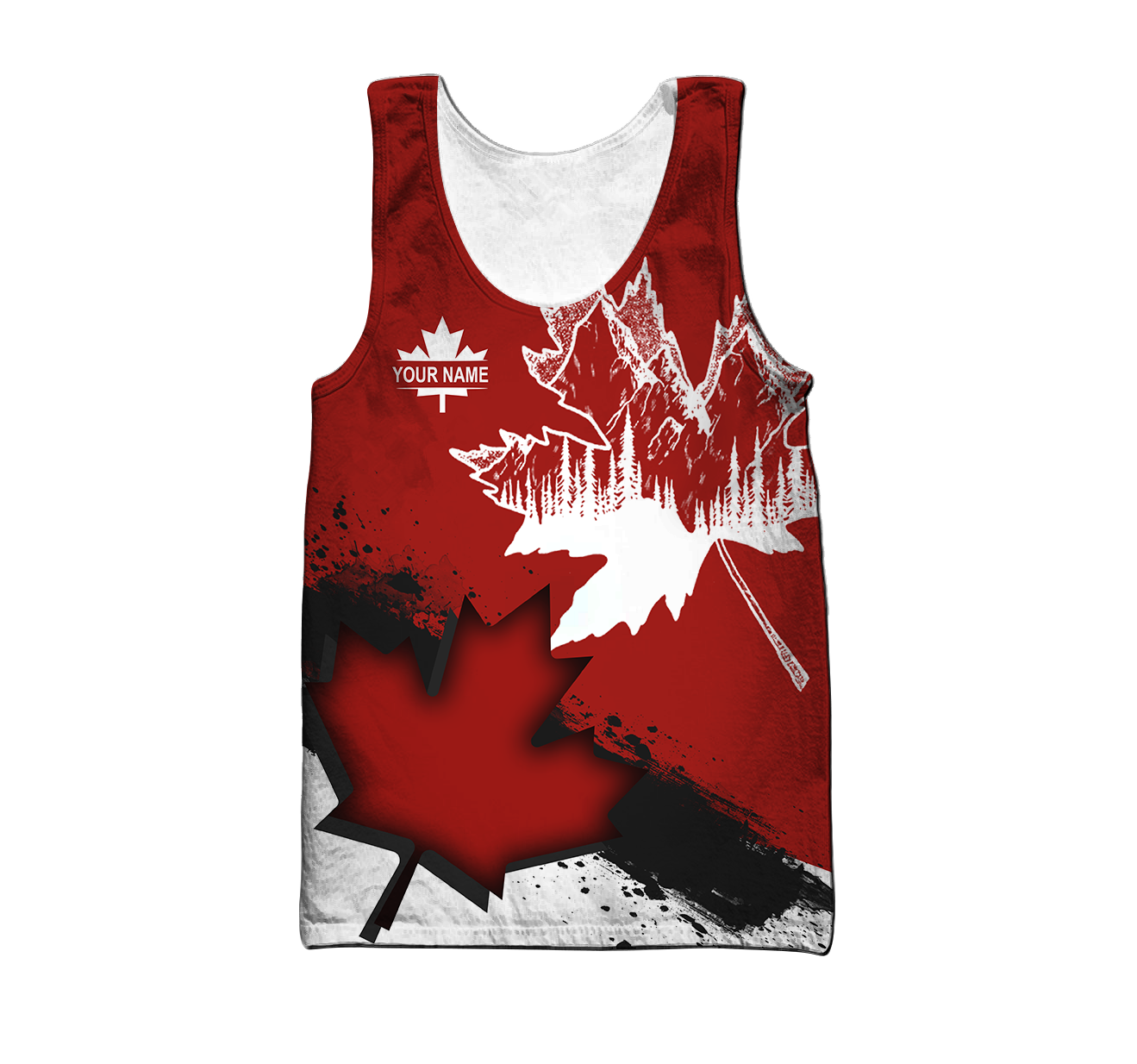 Canada Day No30 Personalized Name Pullover Premium Unisex Hoodie