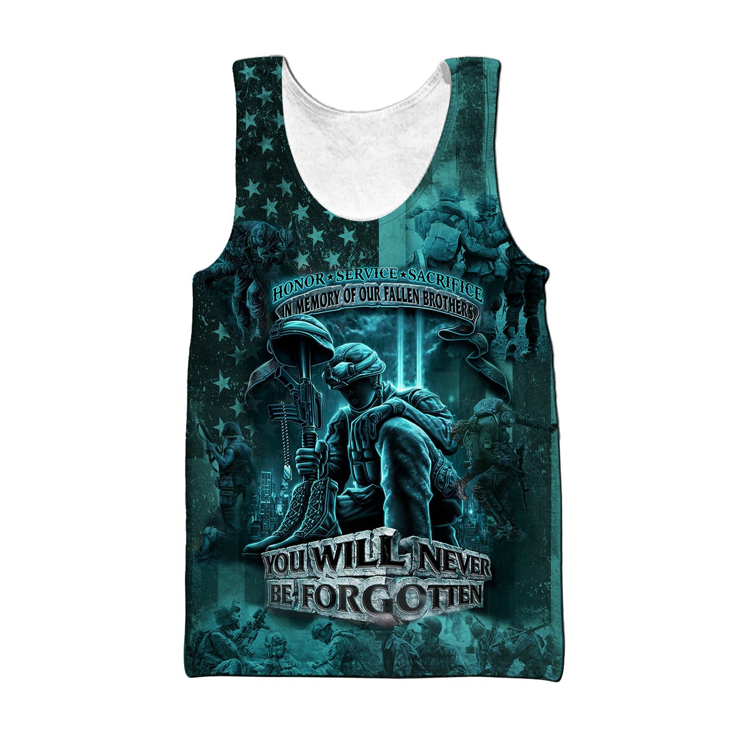 US Veteran You Will Never Be Forgotten 3D All Over Printed Unisex Shirts HN14102102