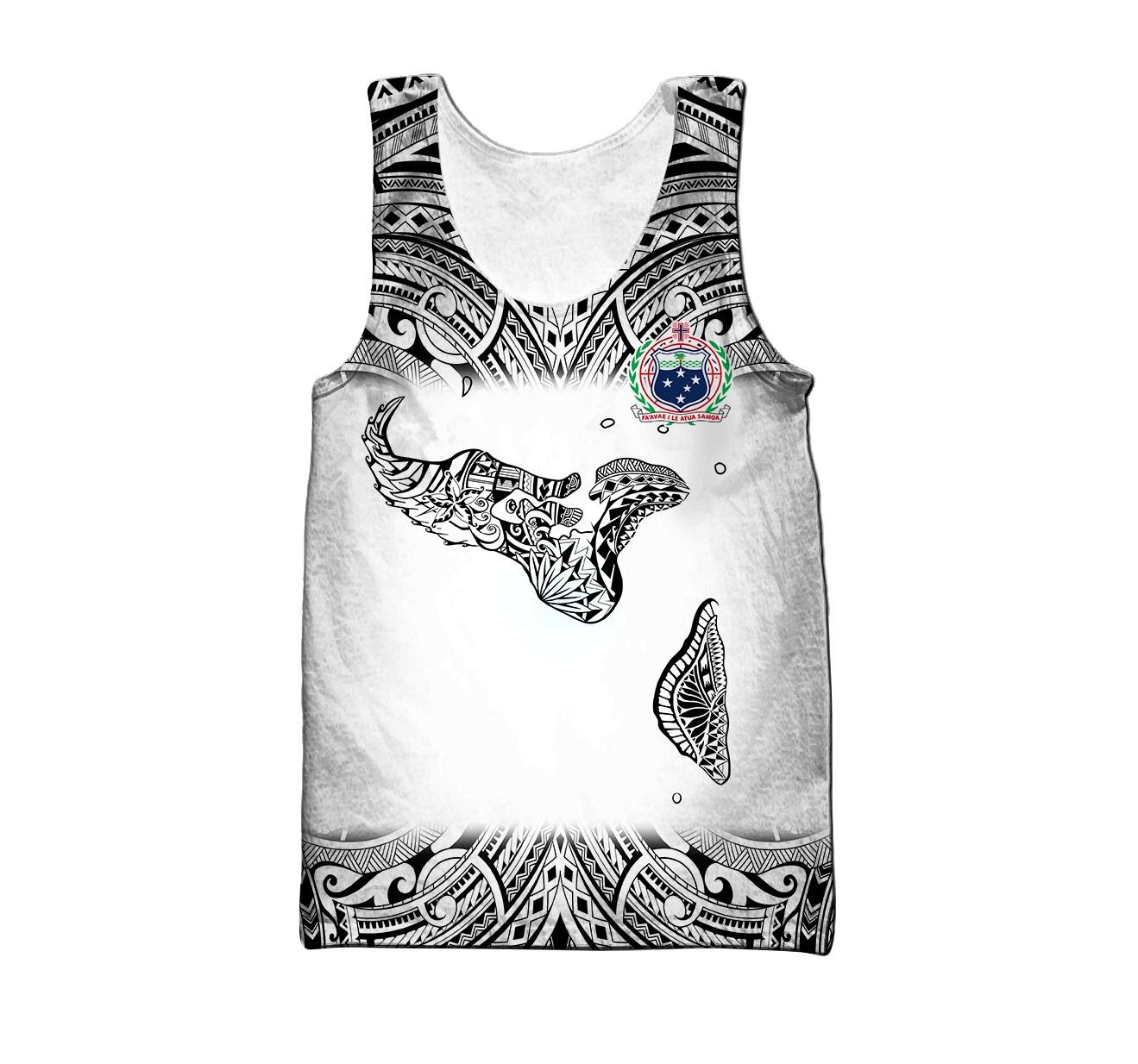 Amazing Polynesian Personalized Samoa Map Tattoo Unisex Deluxe Hoodie ML