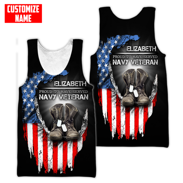 Proud To Have Served Navy Veteran 3D All Over Printed For Man And Women