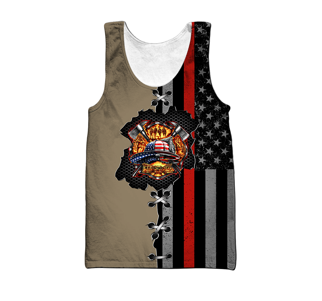 Customize Name Firefighter 3D All Over Printed Unisex Shirts