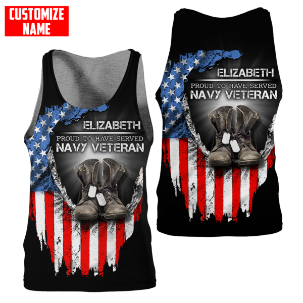 Proud To Have Served Navy Veteran 3D All Over Printed For Man And Women