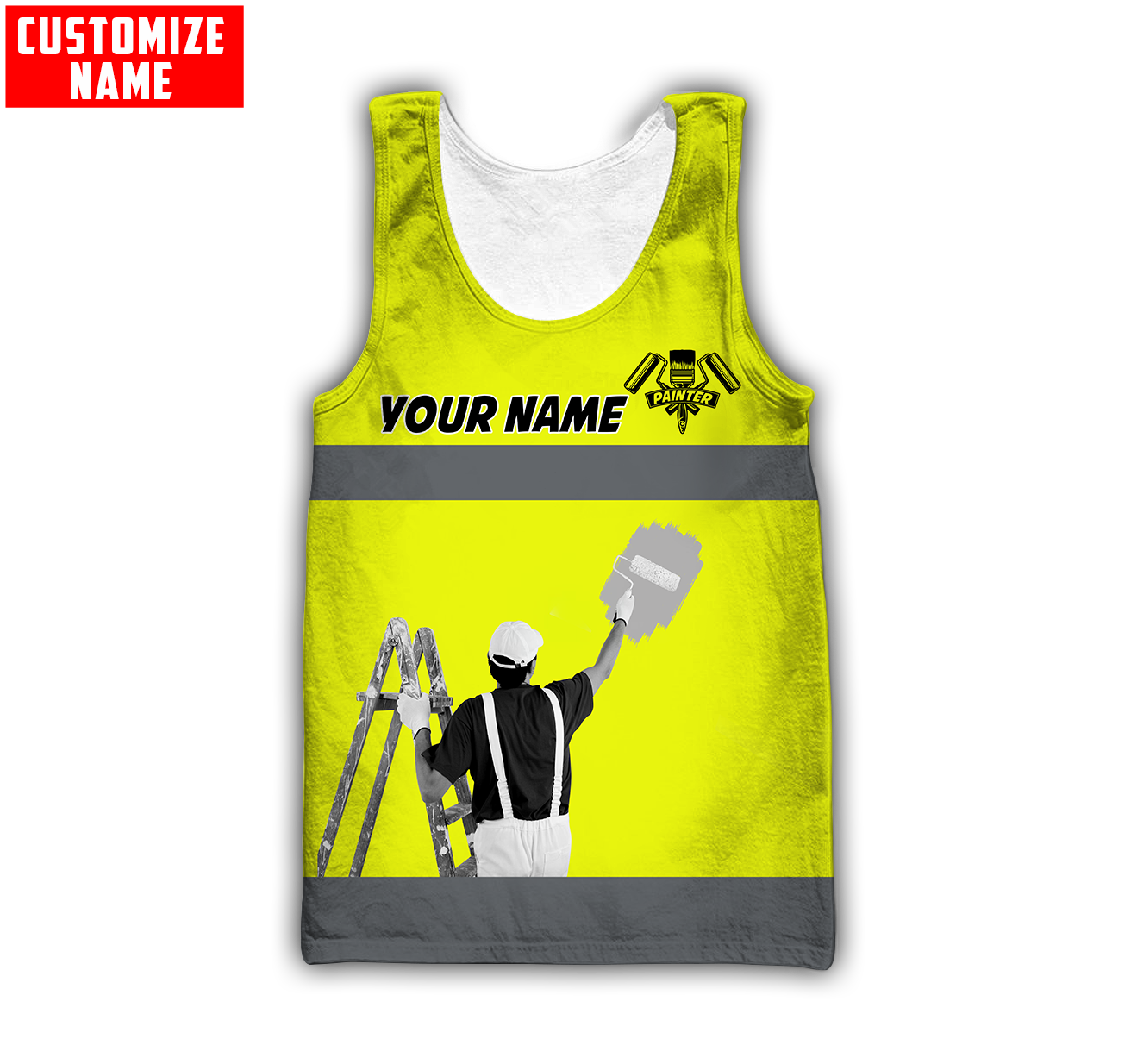 Tmarc Tee Personalized Name Painter 3D All Over Printed Unisex Shirts