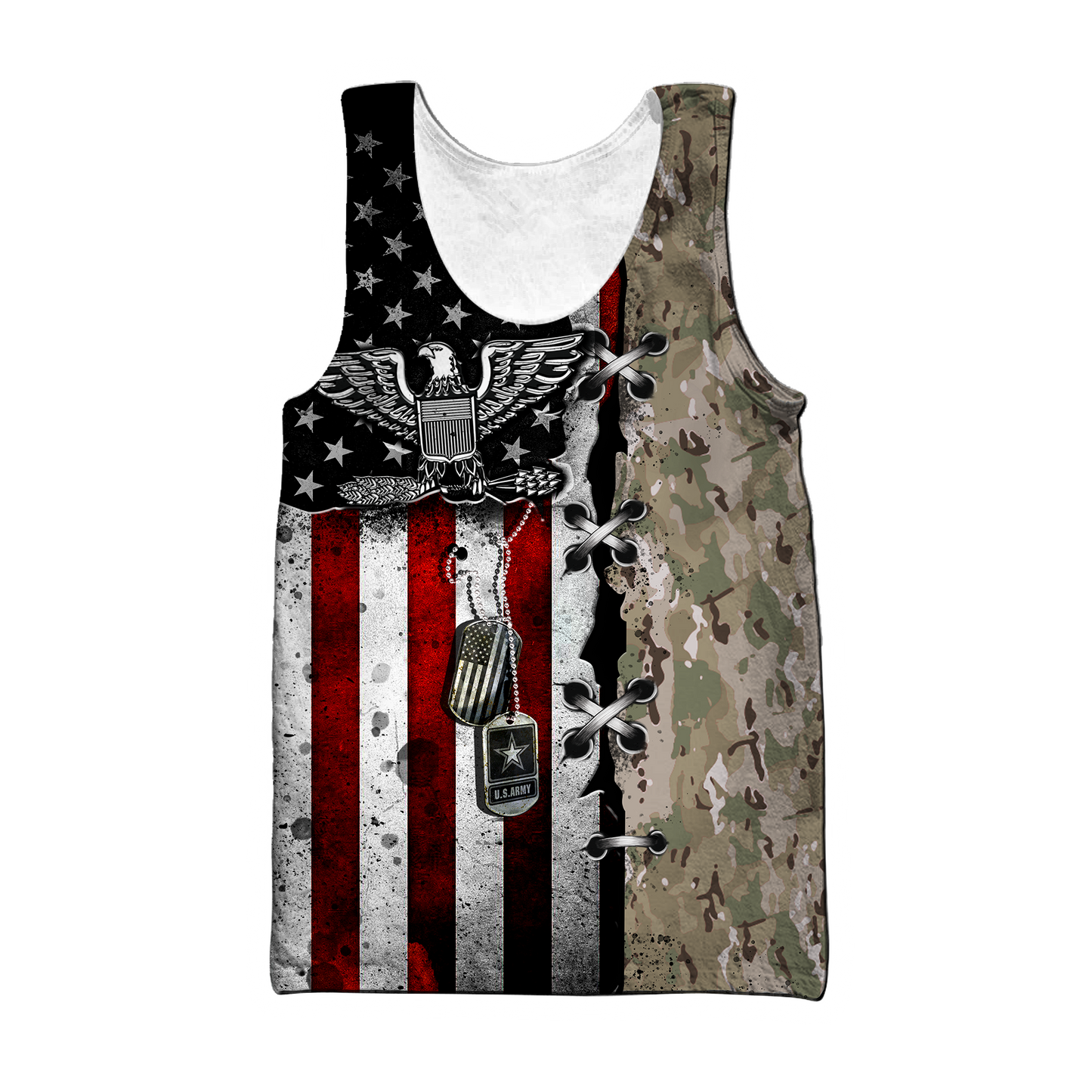 US Army Veteran American Flag 3D All Over Printed Shirts