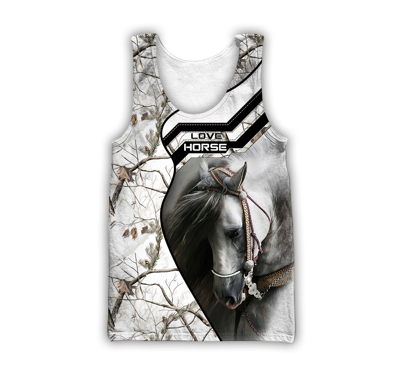 Beautiful White Horse 3D All Over Printed Shirts For Men And Women TR1911205CL