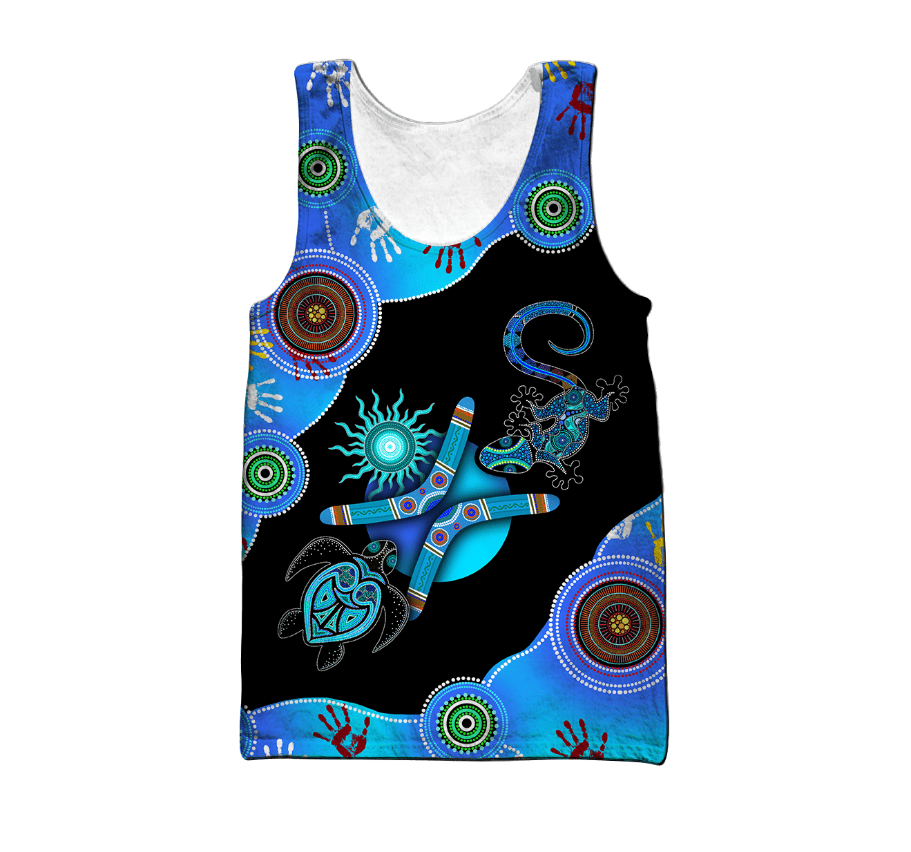 Aboriginal Naidoc Week 2021 Blue Turtle Lizard 3D design Summer shirts