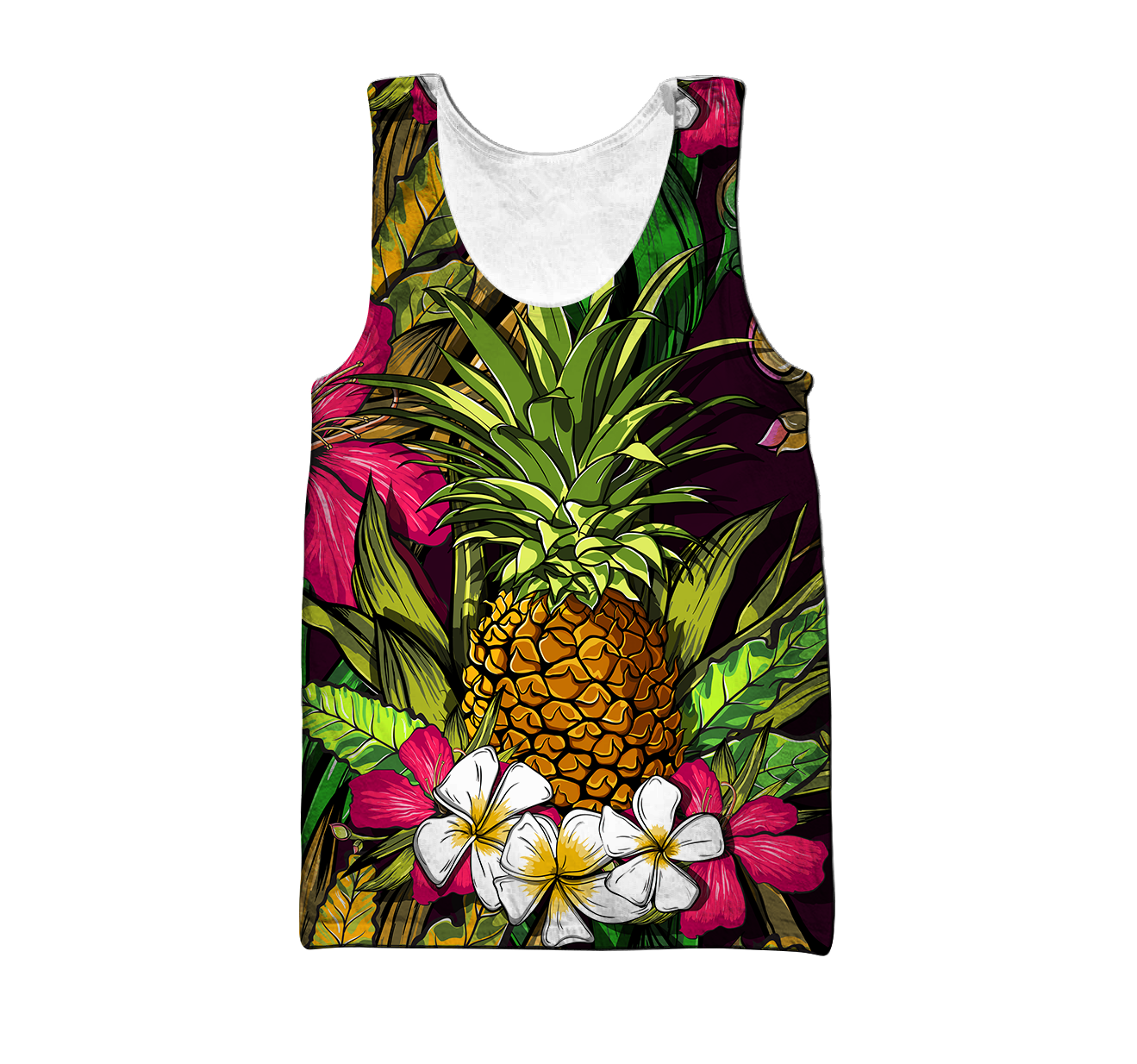 Amazing Polynesian Pineapple Hawaiian Style Unisex Deluxe Hoodie ML