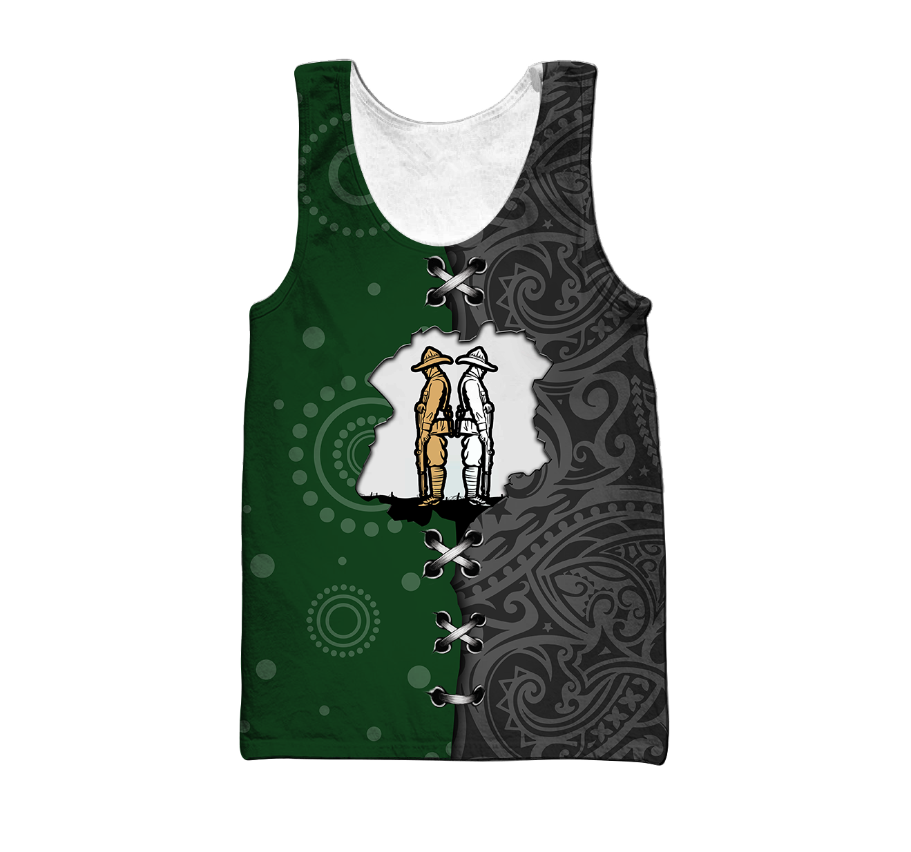 Tmarc Tee Remembrance Australia and Kiwi Soldier 3D print shirts