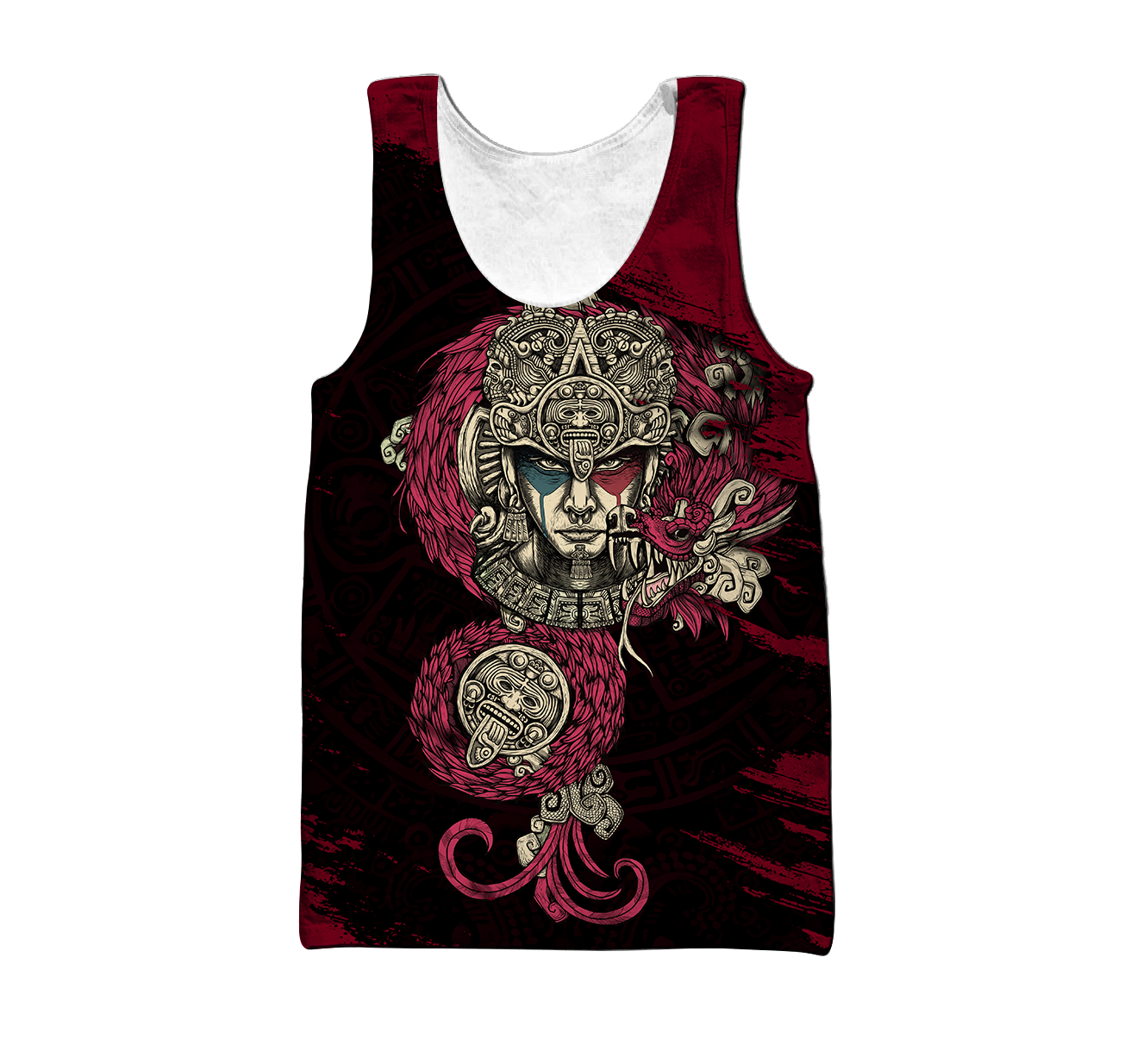 Aztec Warrior 3D All Over Printed Unisex Hoodie no2