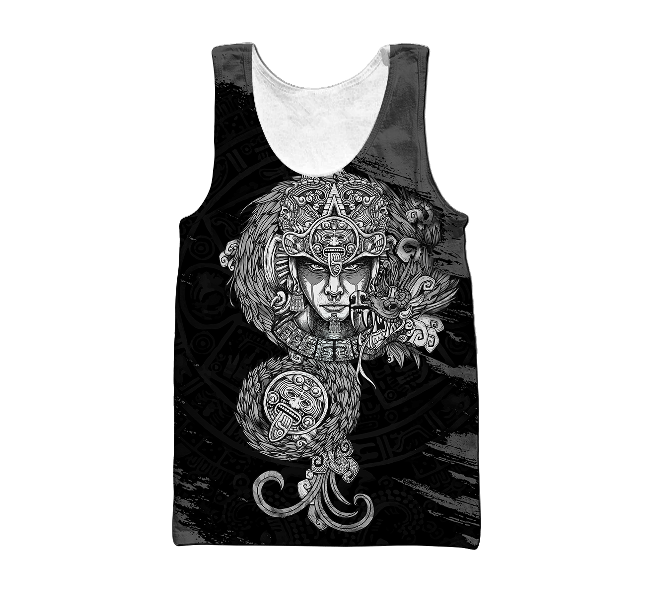 Aztec Warrior 3D All Over Printed Unisex Hoodie no1