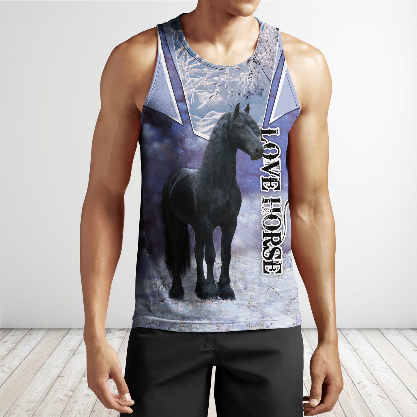Beautiful Friesian Horse 3D All Over Printed Unisex Shirts MH23122005CL