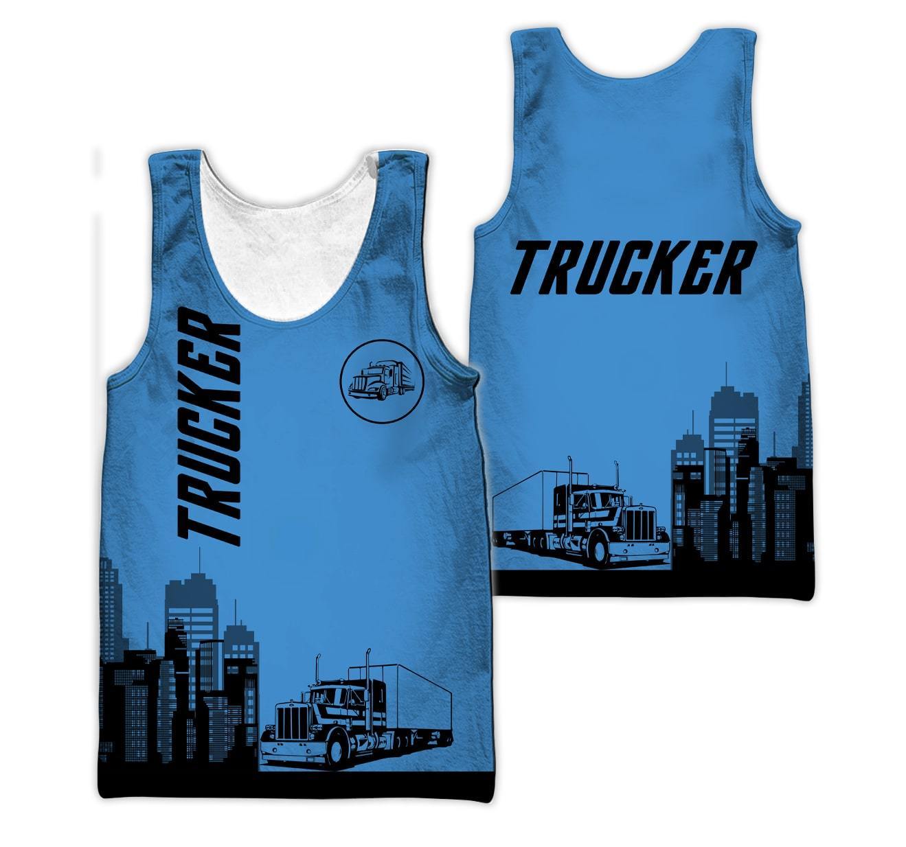 Trucker 3D All Over Printed Shirts For Men and Women